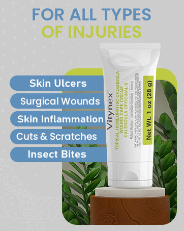 First aid calendula wound care cream in 1oz packaging for skin repair